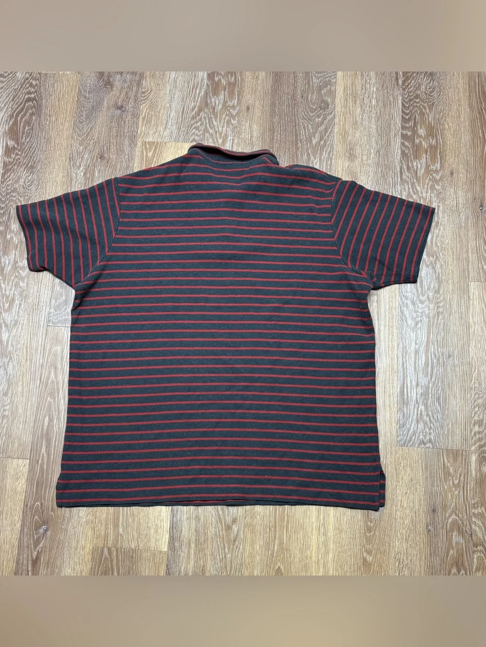Ralph Lauren Black Polo with Red Stripes